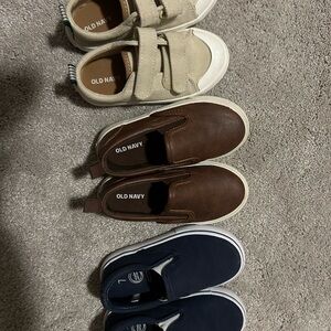 3 Pairs Toddler 7C Boy Shoes